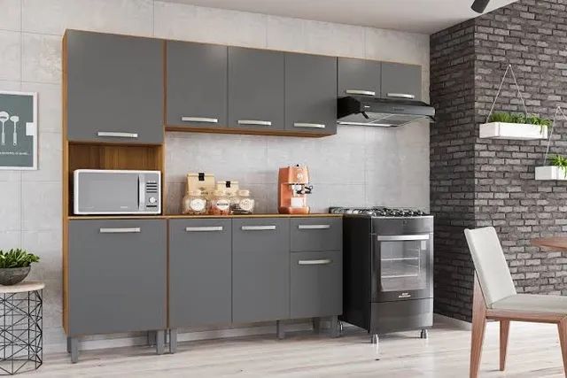 Armário Cozinha Modulado Fiorello 4 peças r76 - Foto 2