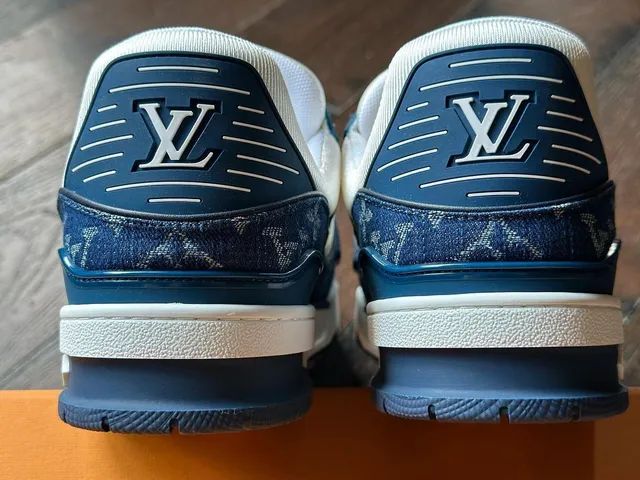 Louis Vuitton Trainer Blue Denim  - Foto 4
