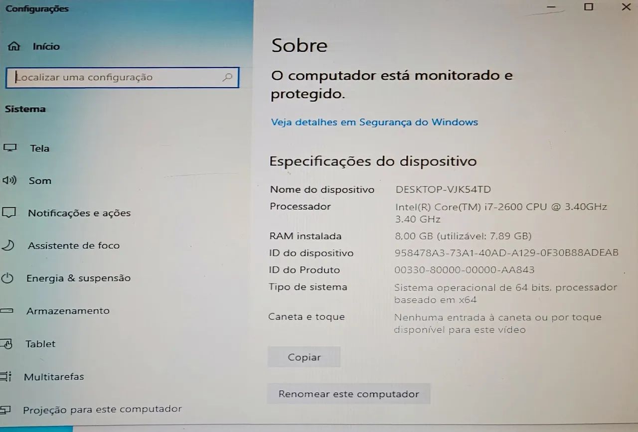 Computador HP Core i7 - 2600, com Monitor - Foto 2