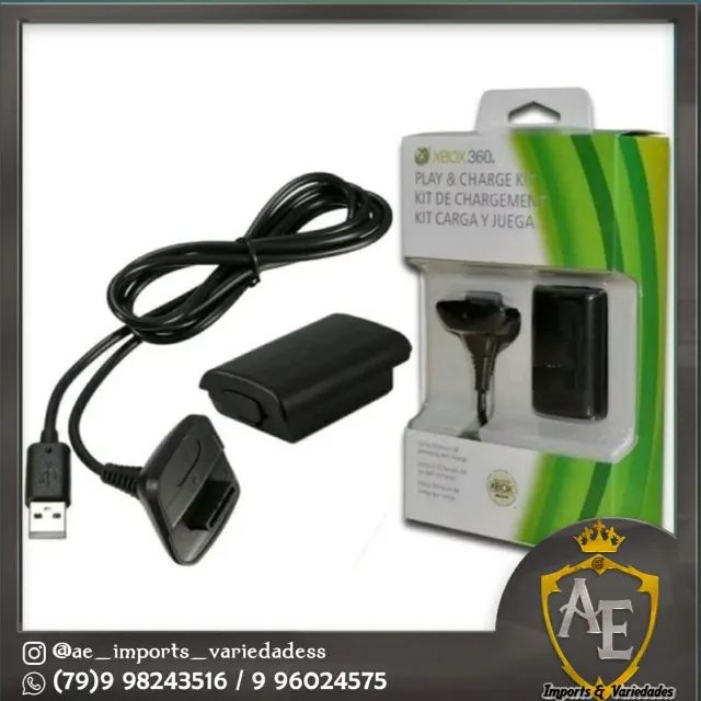 carregador+bateria xbox 