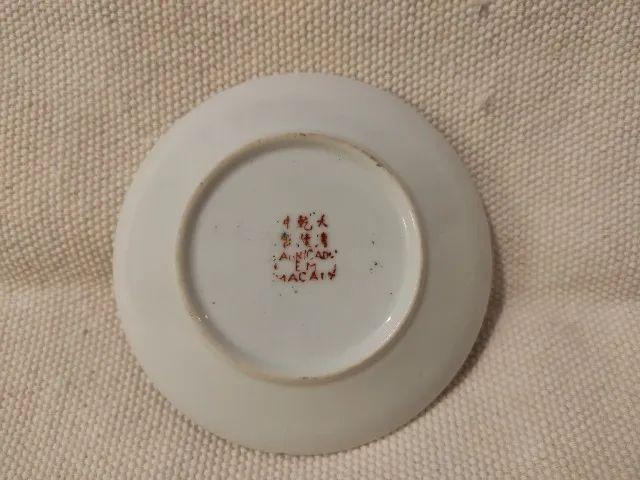 Conjunto de Café Chinês Pintado à Mão Porcelana Macau com 9 Peças - Foto 6
