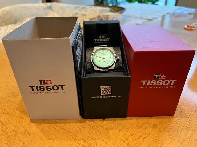 Rel gio Tissot PRX Menta Mint Green Verde Claro Tiffany