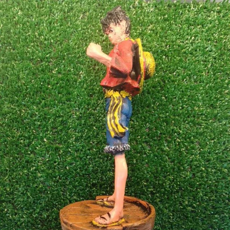 Boneco de Ação do Luffy do One Piece Chapéu de Palhaço Estátua 20cm  - Foto 4