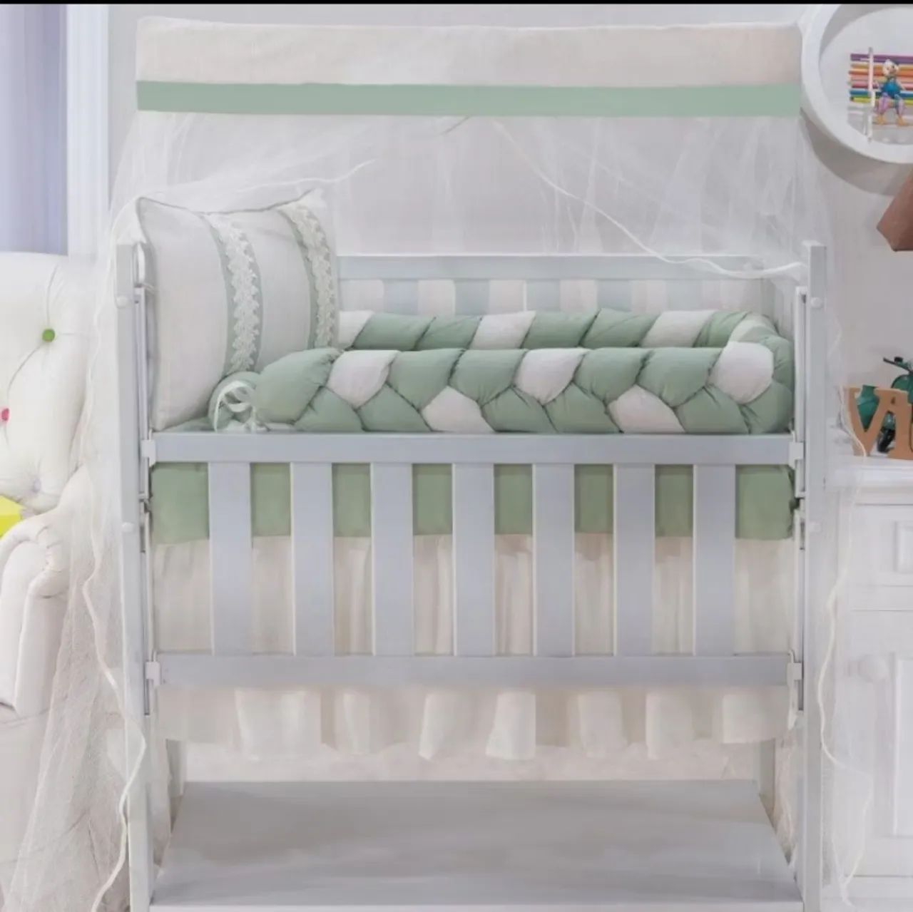 kit mini berço praticamente novo - Foto 2