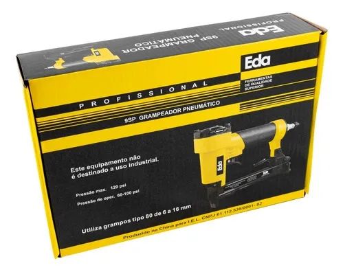 Grampeador Pneumático Para Tapeceiro 6 A 16mm 9sp Com Grampo - Foto 3
