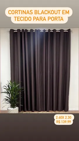 Cortinas Blackout em tecido 2.60x 2.3