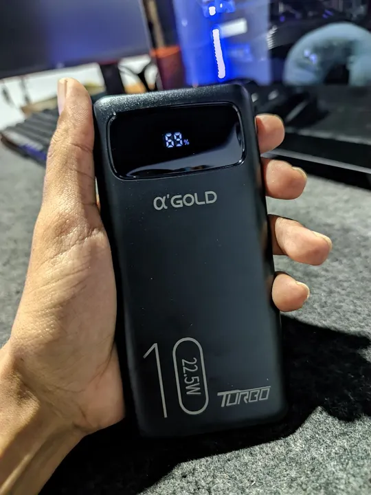 Carregador Portátil A'Gold 10000mAh Turbo 22.5W