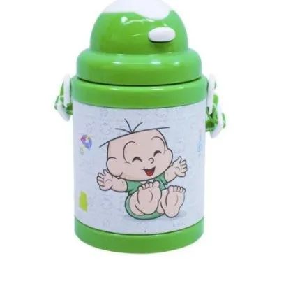 Cantil com Canudo E Alça Cebolinha 380ml