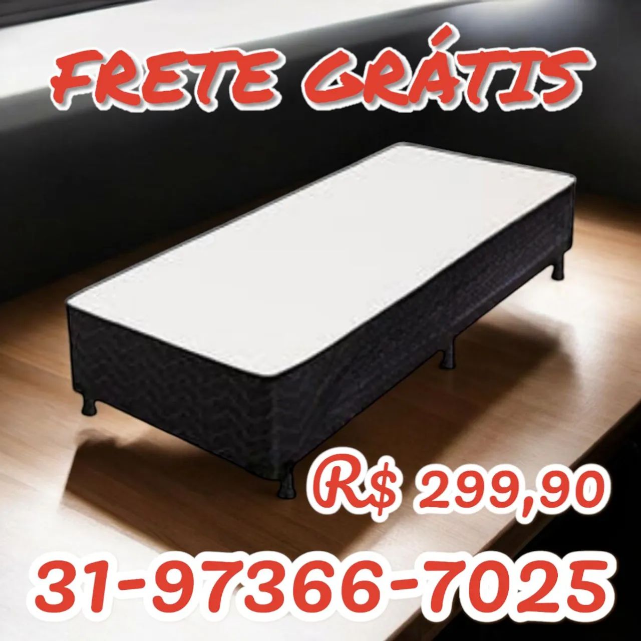 CAMA BOX SOLTEIRO ( BASE BOX ) MODELO 2409232107