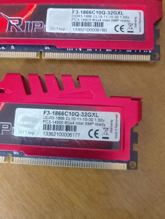 Memória RAM G.Skill Ripjaws X 16GB(2x8) DDR3  - Foto 2