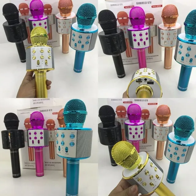Microfone S/fio Bluetooth Karaokê Speaker