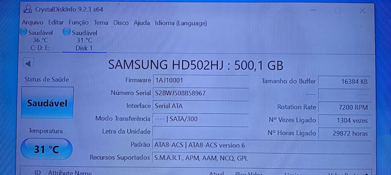 HD SATA SAMSUNG 500GB - Foto 3