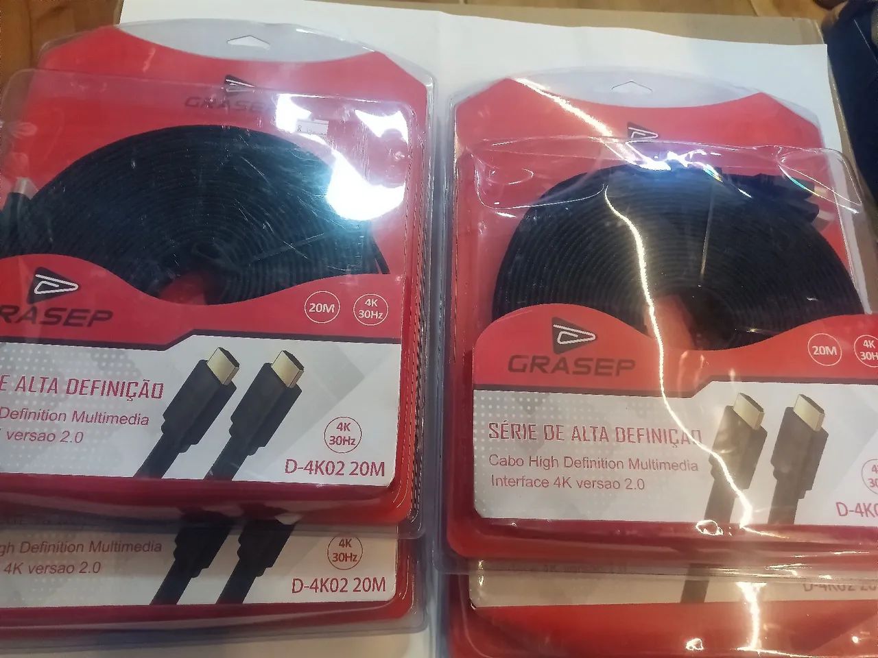 Cabo HDMI 4K 20 Metros - Alta Definição Grasep  - Foto 2