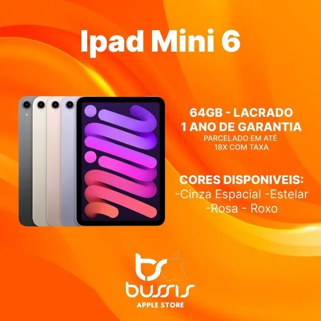 iPad Mini 6 de 64GB | Novo Lacrado | Loja Física 