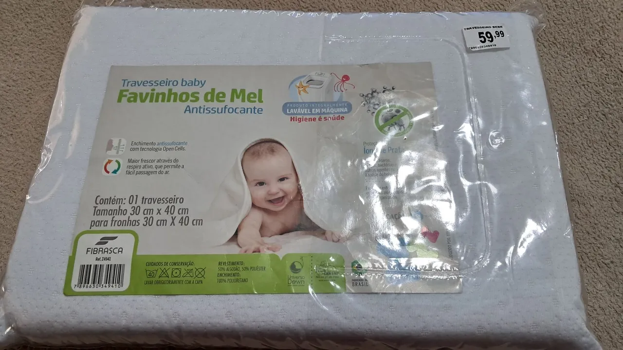 Travesseiro baby Antissufocante