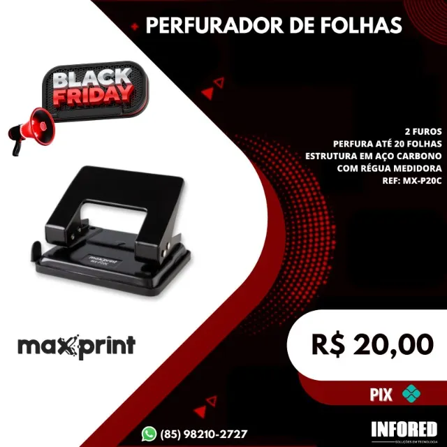 Perfurador de folhas MX-P20C