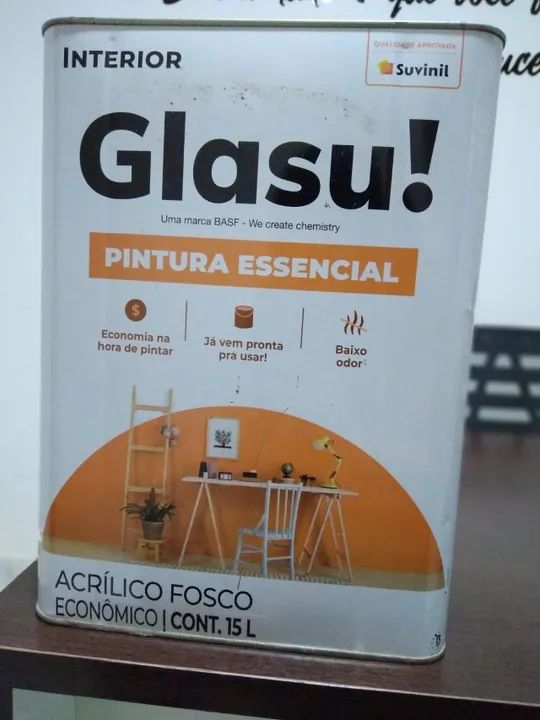 Tinta Suvinil 15 Litros (Interior/Acrílico Fosco)