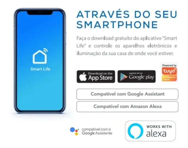 Smart Lâmpada Inteligente Led Rgb Wi-fi Compatível Com Alexa e Google - Foto 6