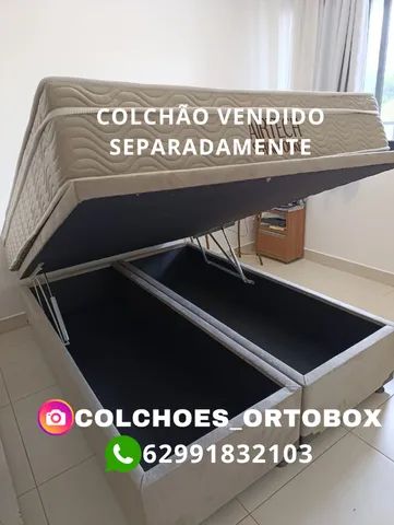 Box Baú Casal bi partido com um ano de garantia - Foto 4