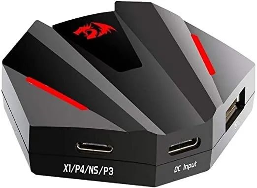 Adaptador de Teclado e Mouse Para Console Xbox One PS4 Nintendo Switch PS3 Redragon Vulcan - Foto 3