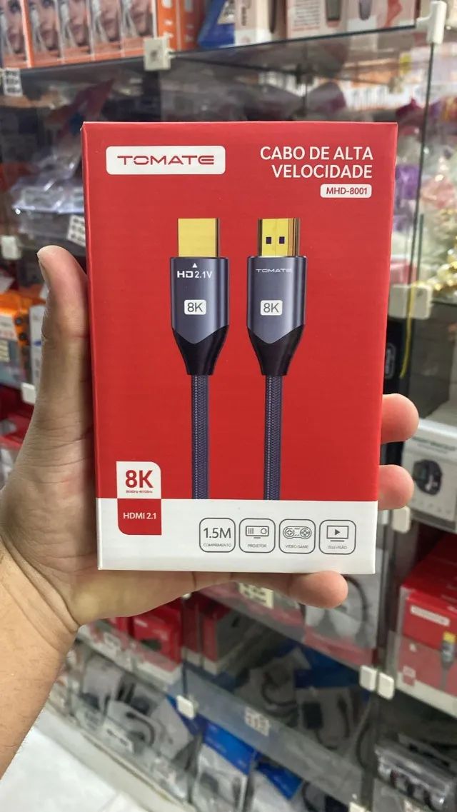 Cabo hdmi 2,1 ultra 3m tomate 8k  - Foto 2