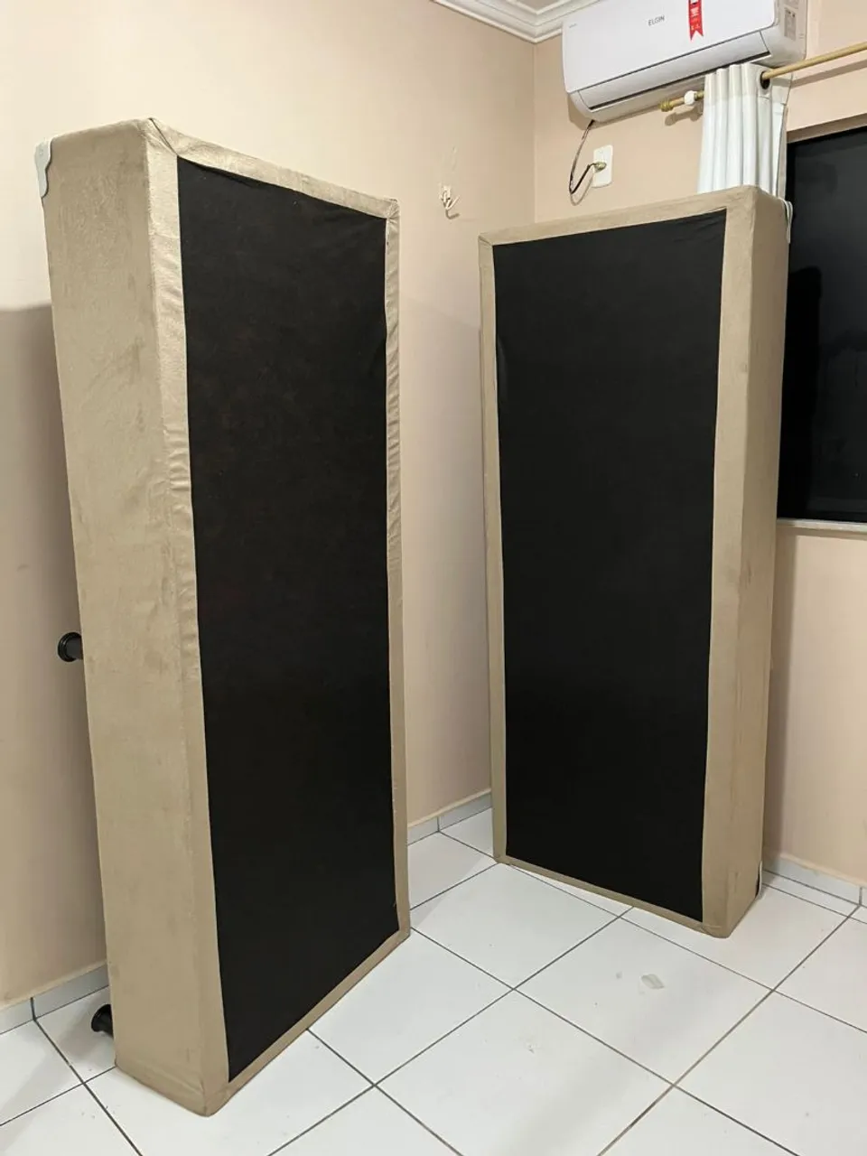 Base Box Casal Nova - Bege