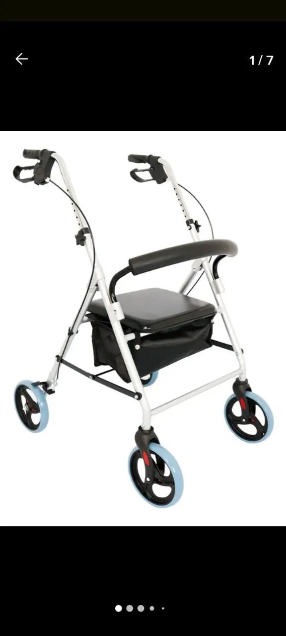 Andador com assento e rodinhas para Idosos, NOVO