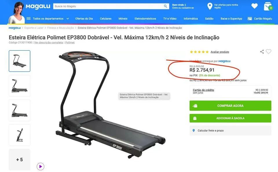 Esteira Polimet 3800 - Foto 5