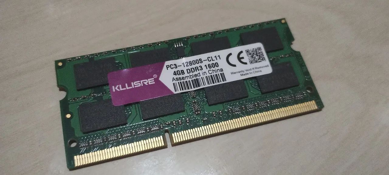 Memória RAM 4GB DDR3 1600MHz PC3-12800S-CL11 - Kllisre
