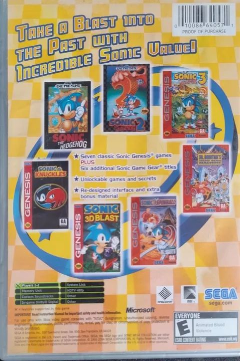 Sonic Mega Collection Plus - Xbox Clássico Original - Foto 2