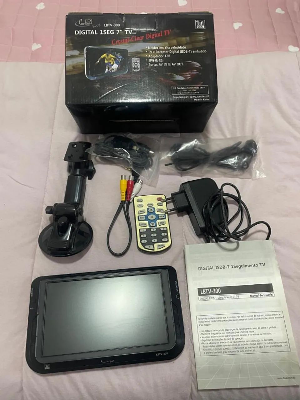 Tv 7" Digital c/ Receptor ISDB-T , POrta AV IN e AV Out - Impecavel  - Foto 2