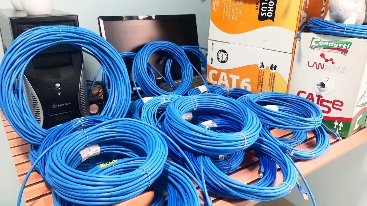Cabo de rede internet 3m,5m,10m,15m,20m,25m,30m,35m,40m,50m 10GBPS 250MHZ 1000MBPS  - Foto 2
