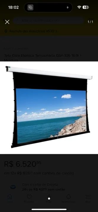 Tela Gaia 106 Polegadas 
