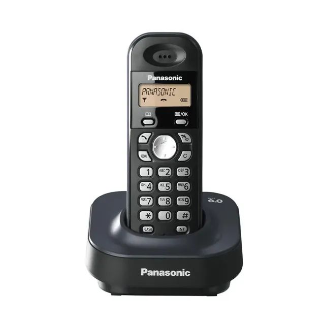 02 telefones panasonic sem fio e panaphone com fio