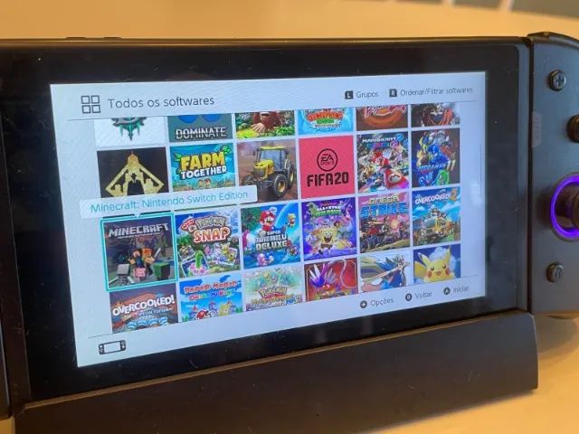 Nintendo Switch - 60 Jogos - 2 Controle Pro - Foto 4
