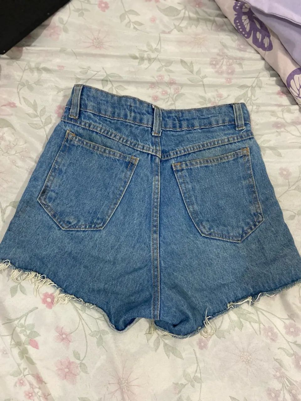 Shorts Jeans Destroyed Feminino - Foto 2