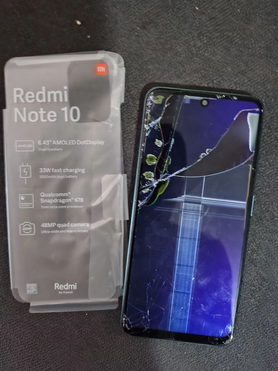 Xiaomi redmi note 10 tela quebrada  - Foto 2