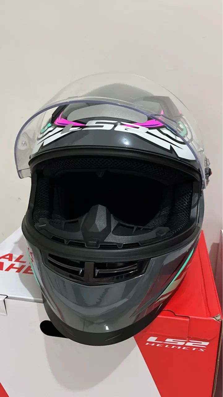 Capacete LS2 Tribal Rosa Tam 58 - Foto 3