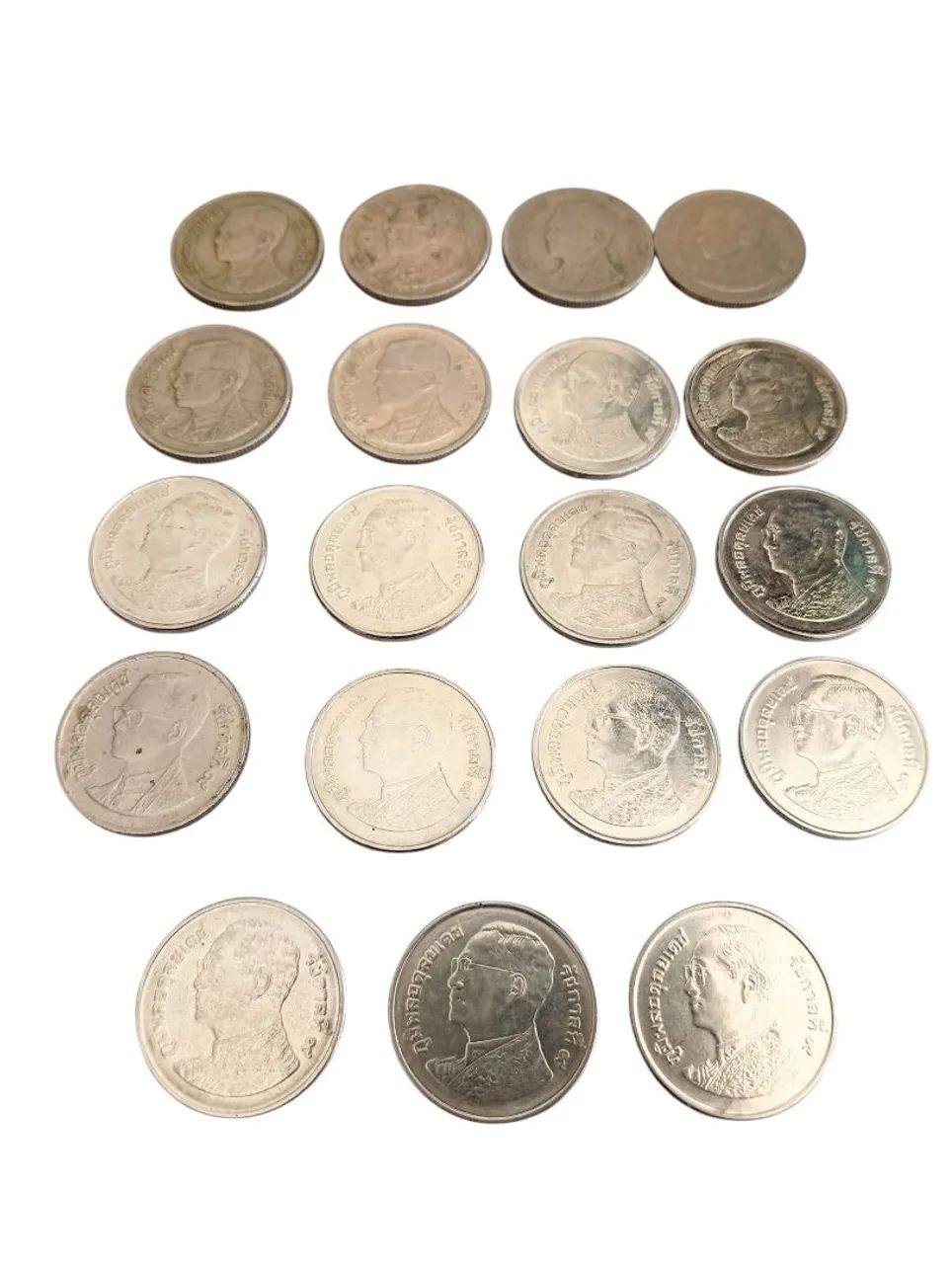 Moedas tailandesas antigasThai 1 Baht - Foto 4