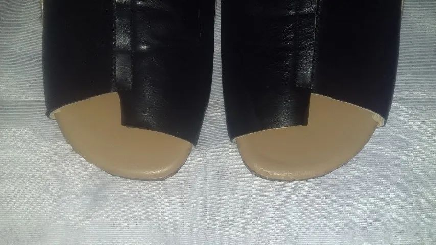 Sandalia feminina preta de cordas amarração -(promocao roupas sapatos femininos liquidacao - Foto 3