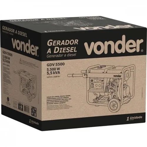 Gerador a Diesel Vonder GDV 5500 - 5,5 kVA