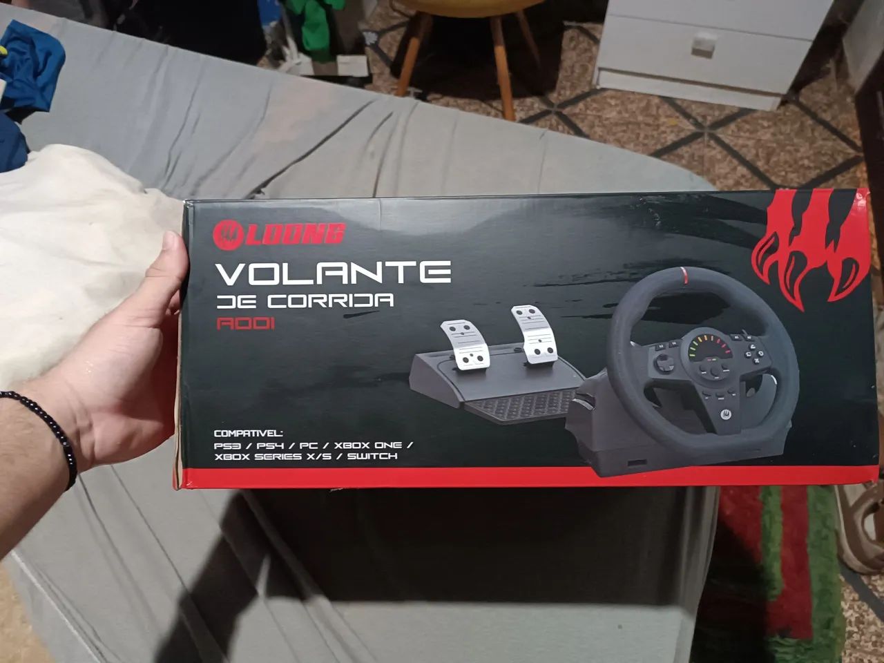 Volante para Consoles + pedal - Usado - Foto 5