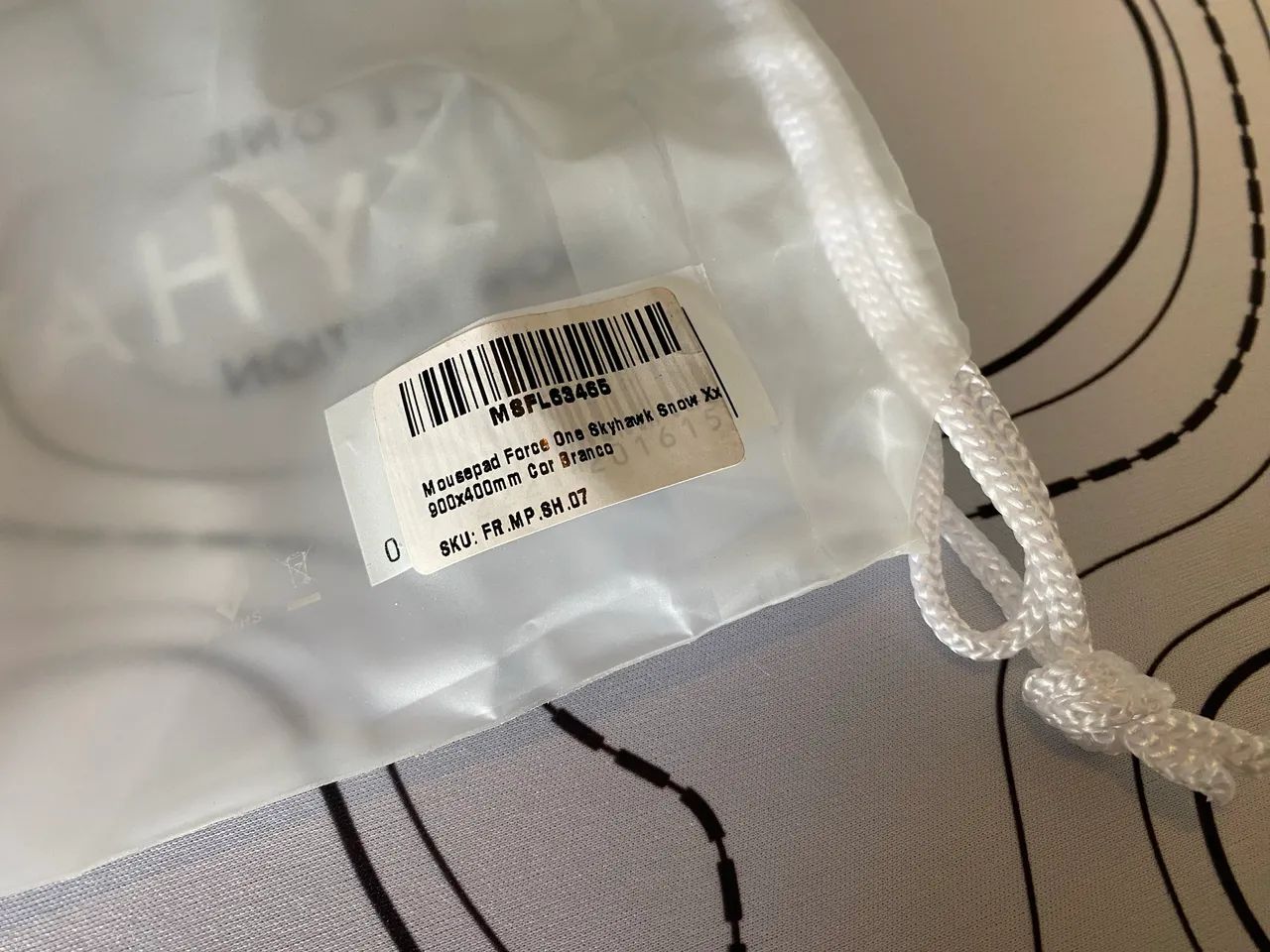 Mousepad Gamer Force One Skyhawk XXL - Branco 90x40 - Foto 3