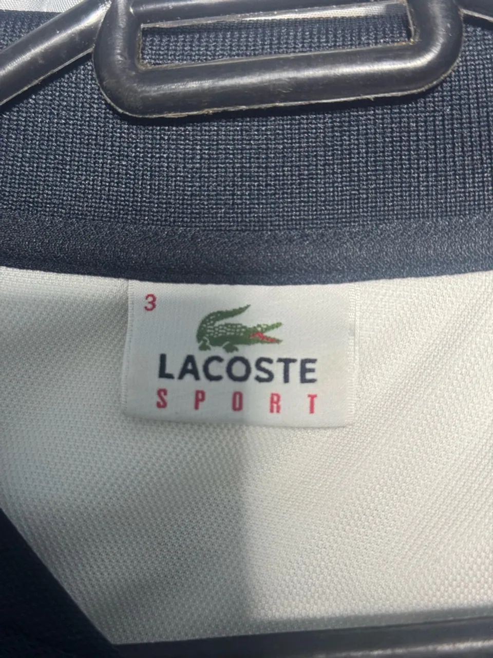 Camisa Polo Lacoste Color Block - Foto 3