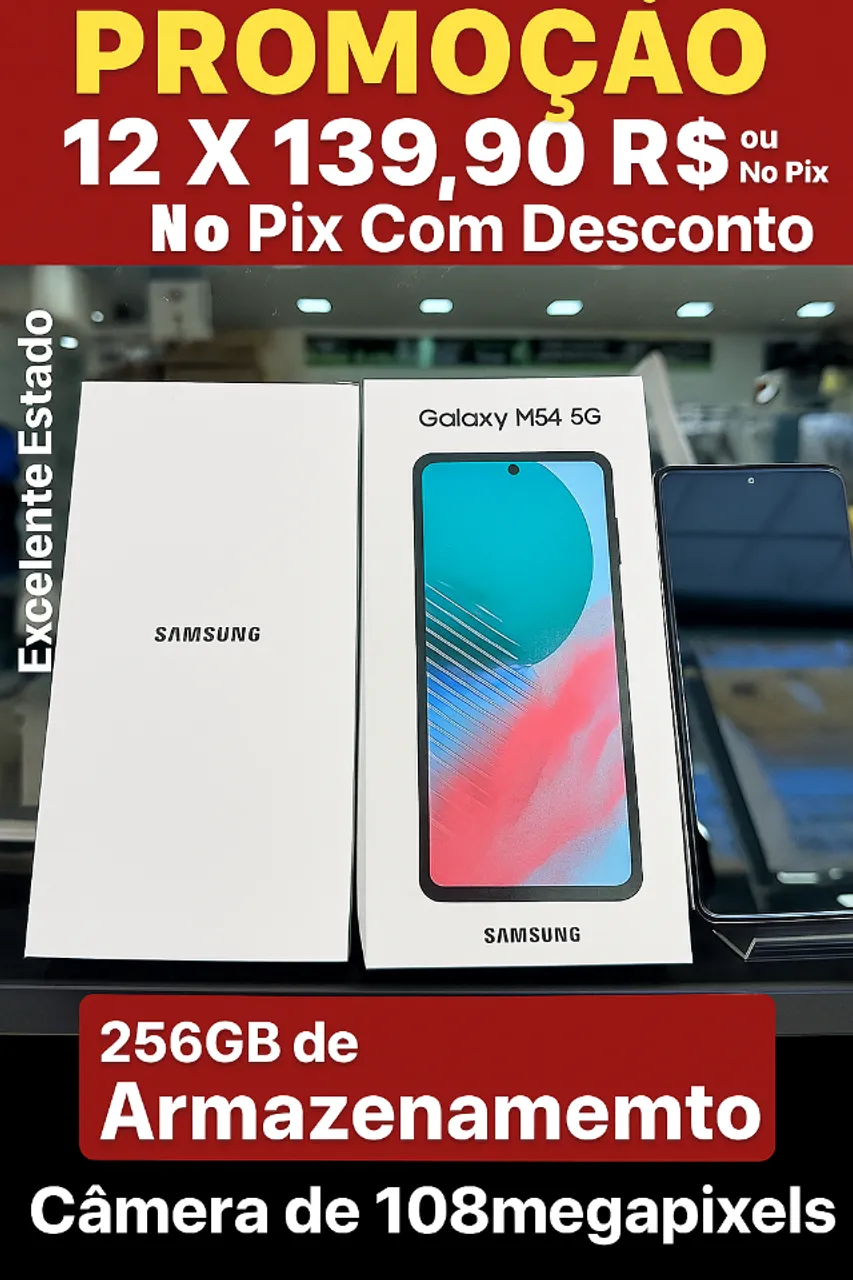 Samsung Galaxy M54 256 Gb 8 Gb Ram - Em Estado De Novo/Impecável
