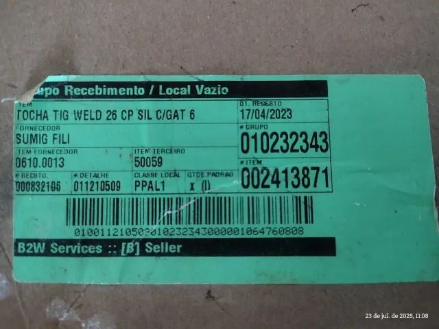 Tocha Tig Weld com rosca - Foto 3