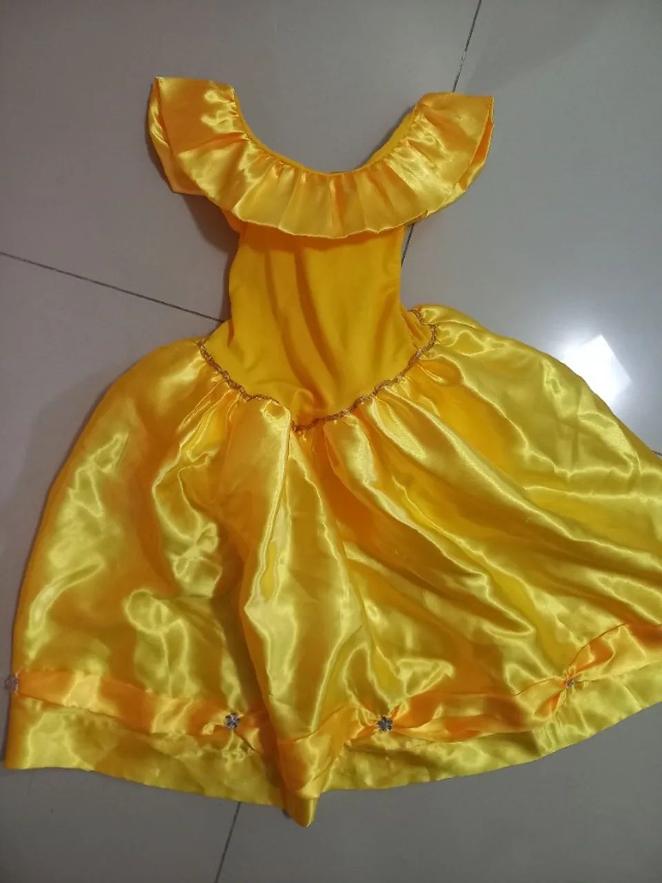 Vestido A Bela e a Fera Infantil - Foto 2