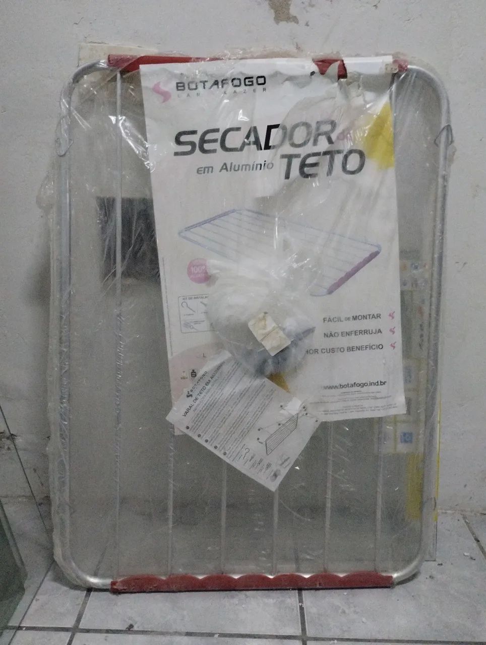 Secador de roupas de teto em alumínio  - Foto 3