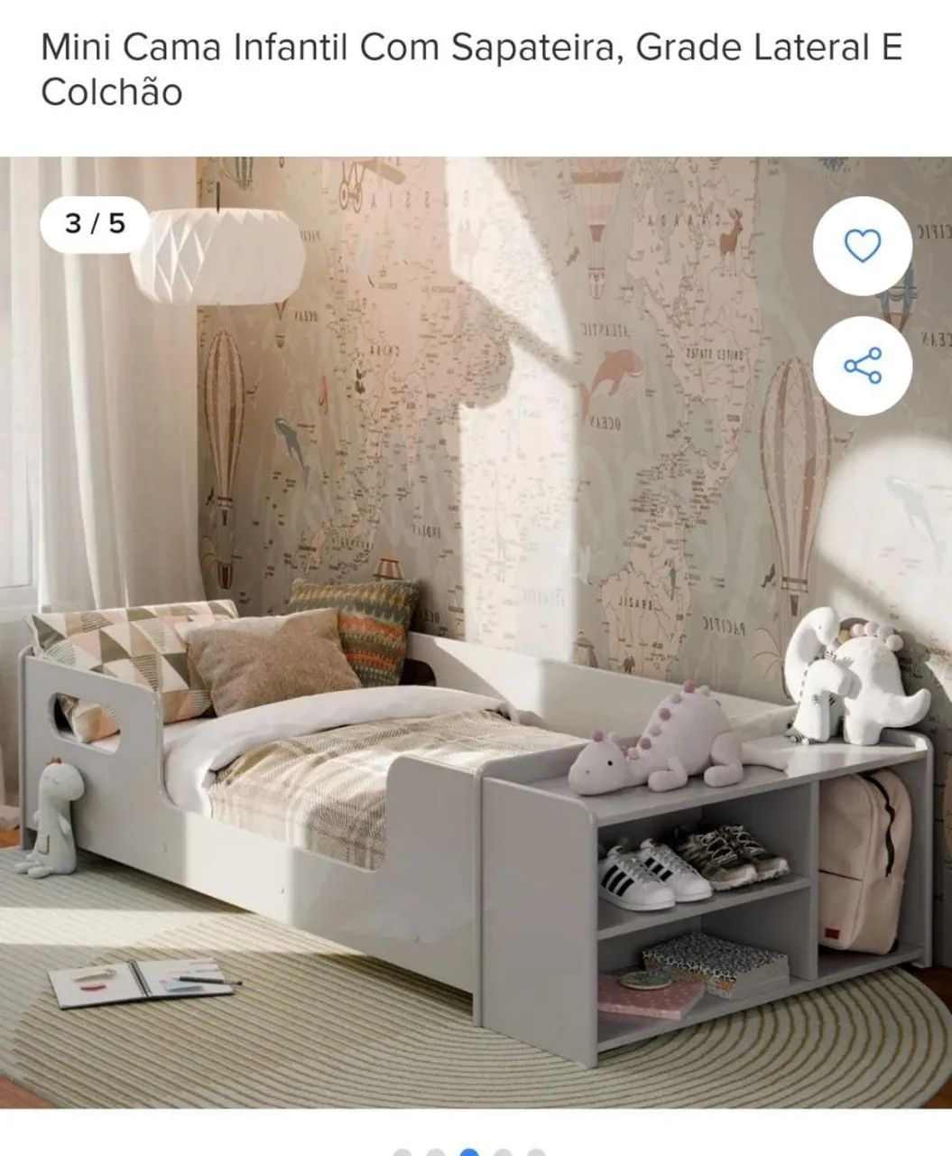 Cama infantil com nichos  - Foto 2