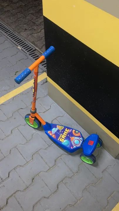 Patinete Infantil 3 Rodas Power Game Bandeirante - Usado em ótimas condições - Foto 3